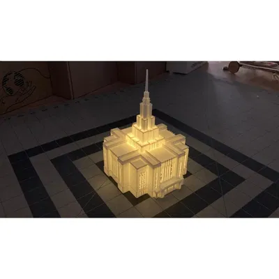 Đèn trà hình Đền Saratoga Springs