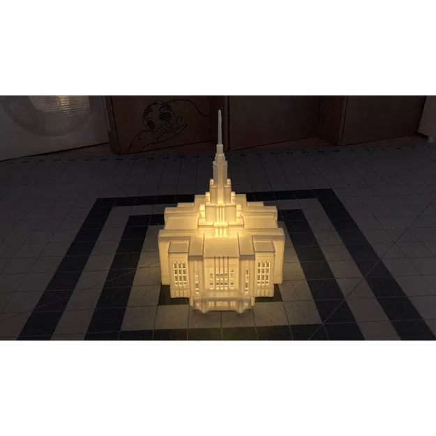 Đèn trà hình Đền Saratoga Springs - Image 3