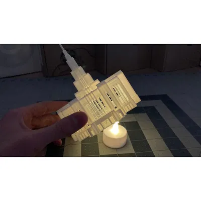 Đèn trà hình Đền Saratoga Springs