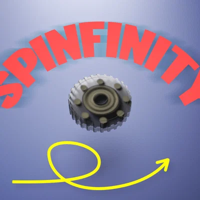 Spinfinity Coin - Đồ chơi xoay từ tính im lặng (kèm Spinfinity Hexa!)