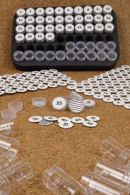 Bộ đánh số thứ tự (NUMBERS) cho hũ đựng Diamond Painting - Image 1