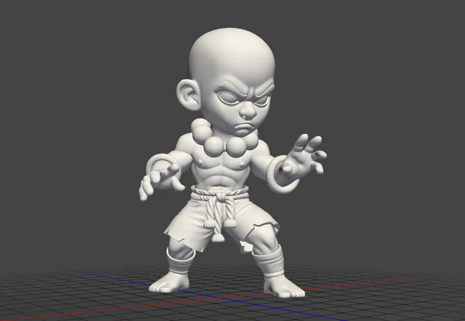 Mô hình 3D Dhalsim phiên bản Chibi từ Street Fighter cực nét - Image 2