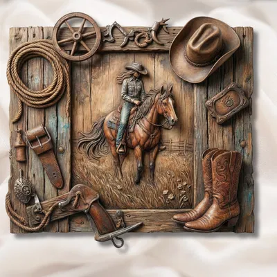 Mô hình phù điêu phong cách miền Tây (Western Sculpture) in 3D độc đáo