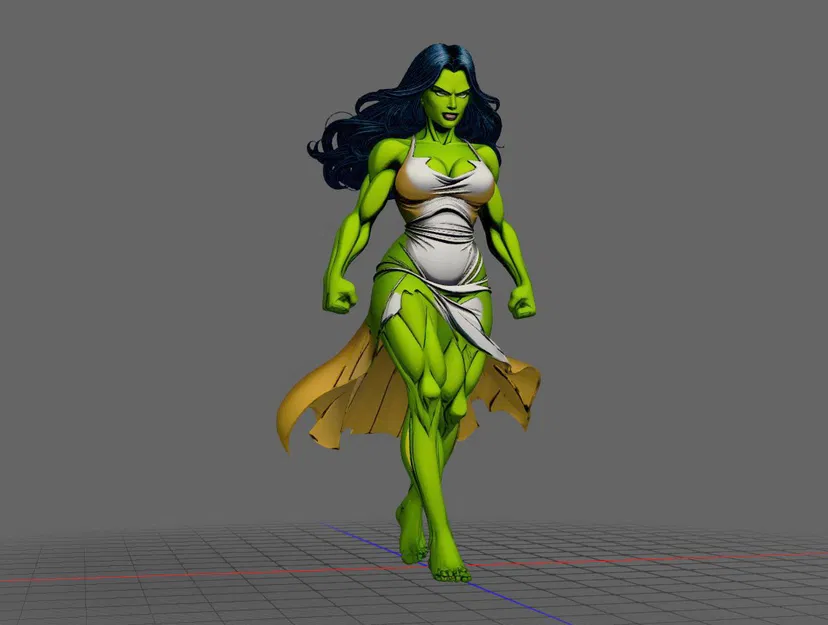 Mô hình 3D She-Hulk đầy uy lực cho người đam mê sưu tầm - Image 1