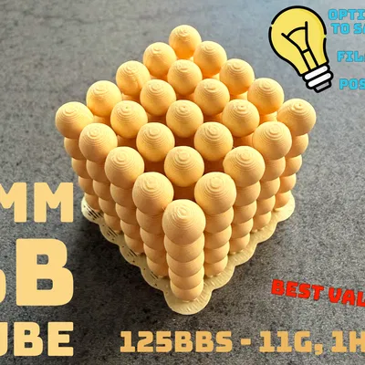 Khối lập phương 6mm BB (125 viên)