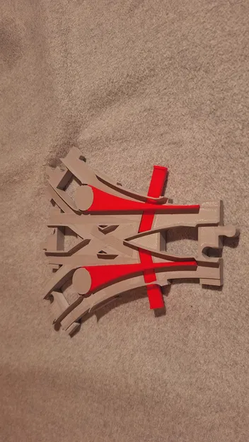 Bộ chuyển ray ba hướng cho đường tàu LEGO DUPLO - Tự in 3D tại nhà - Image 1