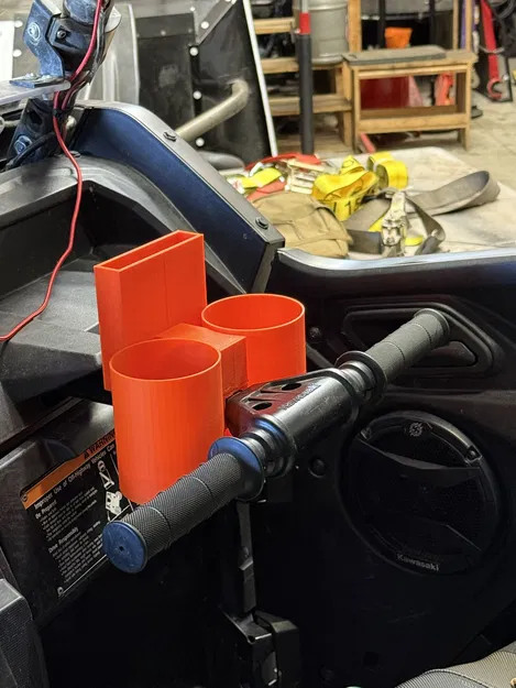 Giá đỡ cốc và điện thoại cho xe UTV KRX RZR - Phụ kiện in 3D tiện lợi - Image 1