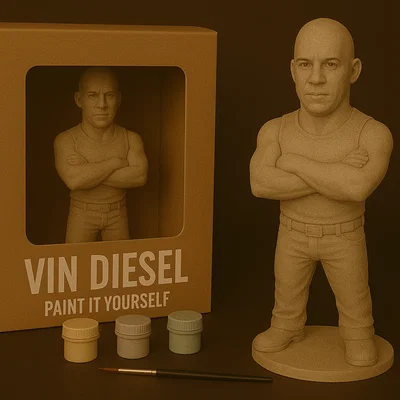 Mô hình Vin Diesel – Tự Tay Tô Vẽ