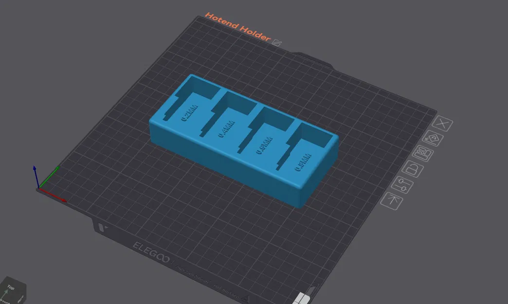 Hộp đựng nhiều kích thước hotend cho Elegoo Centauri Carbon (bản remix) - Image 1