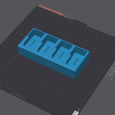 Hộp đựng nhiều kích thước hotend cho Elegoo Centauri Carbon (bản remix)