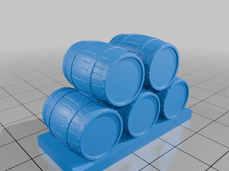 Thùng gỗ (Barrels) - Mô hình địa hình/vật cản (DND / TTRPG) - Image 6