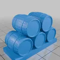 Thùng gỗ (Barrels) - Mô hình địa hình/vật cản (DND / TTRPG) - Thumbnail 6