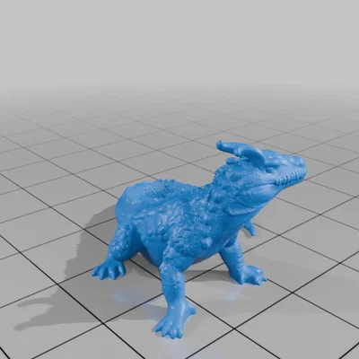 Mô hình rồng Komodo 3D cho trò chơi DND và TTRPG