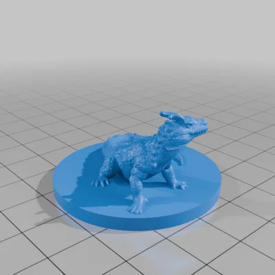 Mô hình rồng Komodo 3D cho trò chơi DND và TTRPG