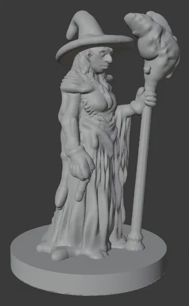 Mô hình Phù thủy, Mụ phù thủy 32mm (DND / TTRPG) - Image 2