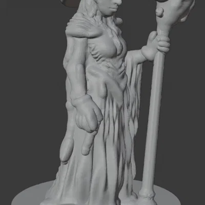 Mô hình Phù thủy, Mụ phù thủy 32mm (DND / TTRPG)