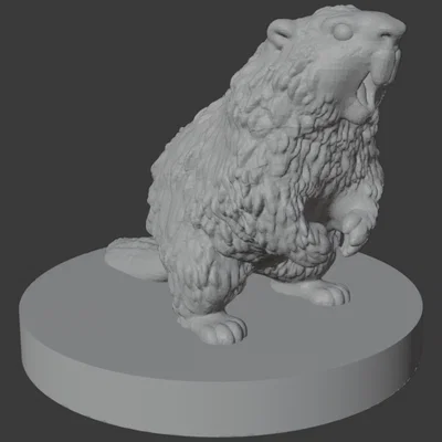 Mô hình Hải Ly Canada Khổng Lồ Giận Dữ (17mm & 25mm) cho DND / TTRPG