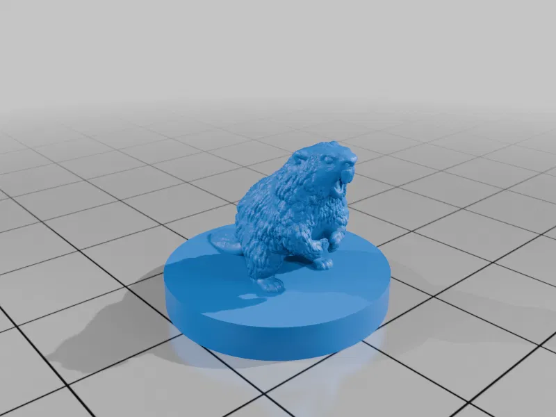 Mô hình Hải Ly Canada Khổng Lồ Giận Dữ (17mm & 25mm) cho DND / TTRPG - Image 3