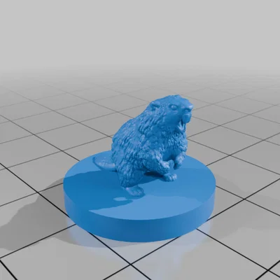 Mô hình Hải Ly Canada Khổng Lồ Giận Dữ (17mm & 25mm) cho DND / TTRPG