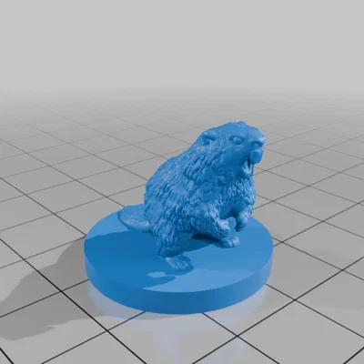 Mô hình Hải Ly Canada Khổng Lồ Giận Dữ (17mm & 25mm) cho DND / TTRPG