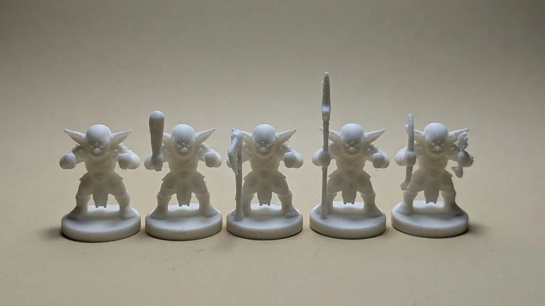 Chibi / Retro Goblin Fighter 20mm (DND/TTRPG) - Image 1