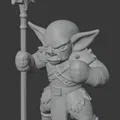 Chibi / Retro Goblin Fighter 20mm (DND/TTRPG) - Thumbnail 4