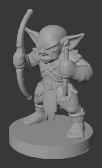 Chibi / Retro Goblin Fighter 20mm (DND/TTRPG) - Image 5