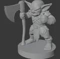 Chibi / Retro Goblin Fighter 20mm (DND/TTRPG) - Thumbnail 6