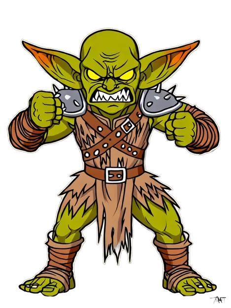 Chibi / Retro Goblin Fighter 20mm (DND/TTRPG) - Image 7