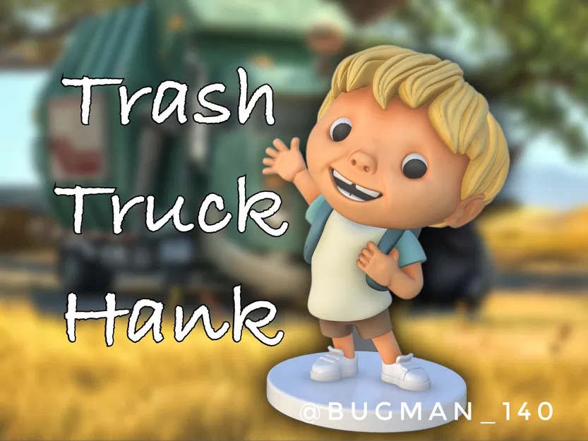 Mô hình xe rác Trash Truck Hank - Image 1