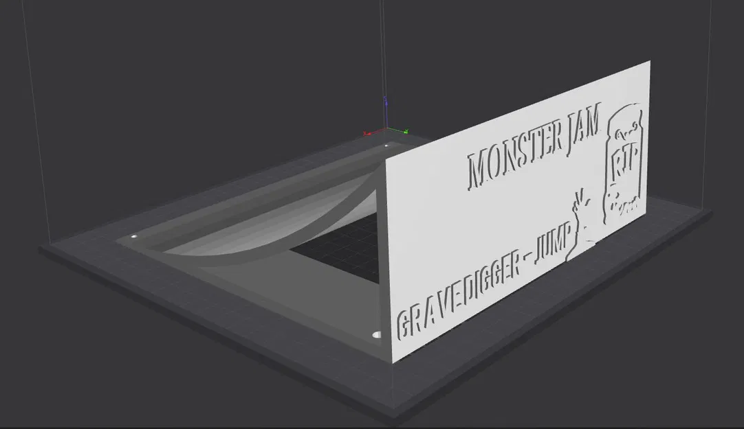 Cầu Nhảy Xe RC Monster Jam Grave Digger Tự In 3D Cực Chất - Image 1