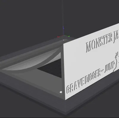 Cầu Nhảy Xe RC Monster Jam Grave Digger Tự In 3D Cực Chất