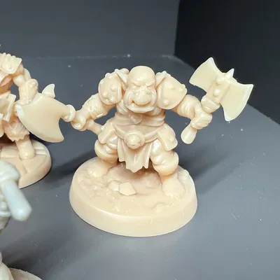 Bộ mô hình Orc dùng cho Dungeons and Dragons (DND)
