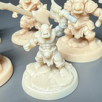 Bộ mô hình Orc dùng cho Dungeons and Dragons (DND)