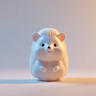 Mô hình 3D chú nhím nhỏ dễ thương Tiny Hedgehog siêu đáng yêu