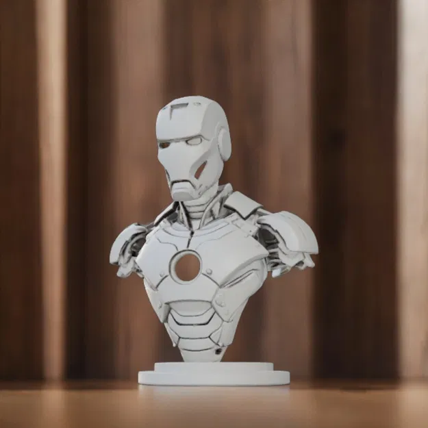 Mô hình tượng bán thân Iron Man 12cm trang trí siêu đẹp - Image 1