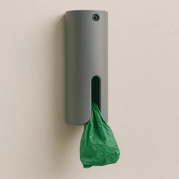 Grab & Go Bag Dispenser – Thiết bị đựng túi nilon treo tường tối giản - Image 1