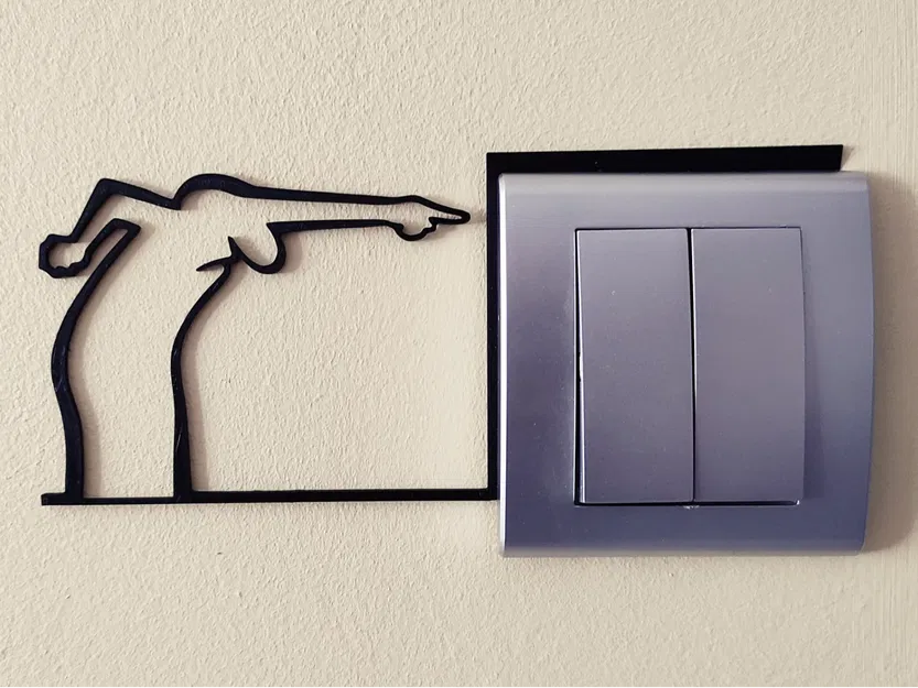Mô hình trang trí công tắc hài hước – La Linea Balum 46 - Image 1