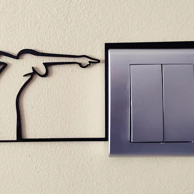 Mô hình trang trí công tắc hài hước – La Linea Balum 46