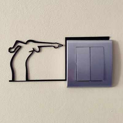 Mô hình trang trí công tắc hài hước – La Linea Balum 46