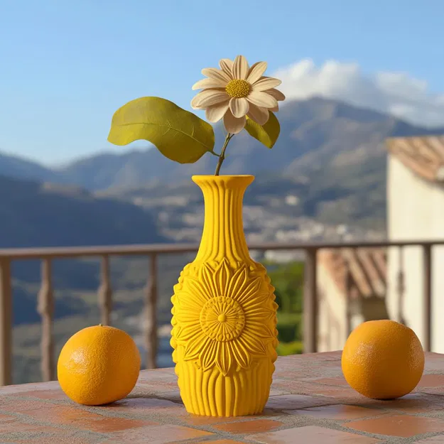 Girasole Vase - Lọ Hoa Hướng Dương mang phong cách Sicily - Image 1