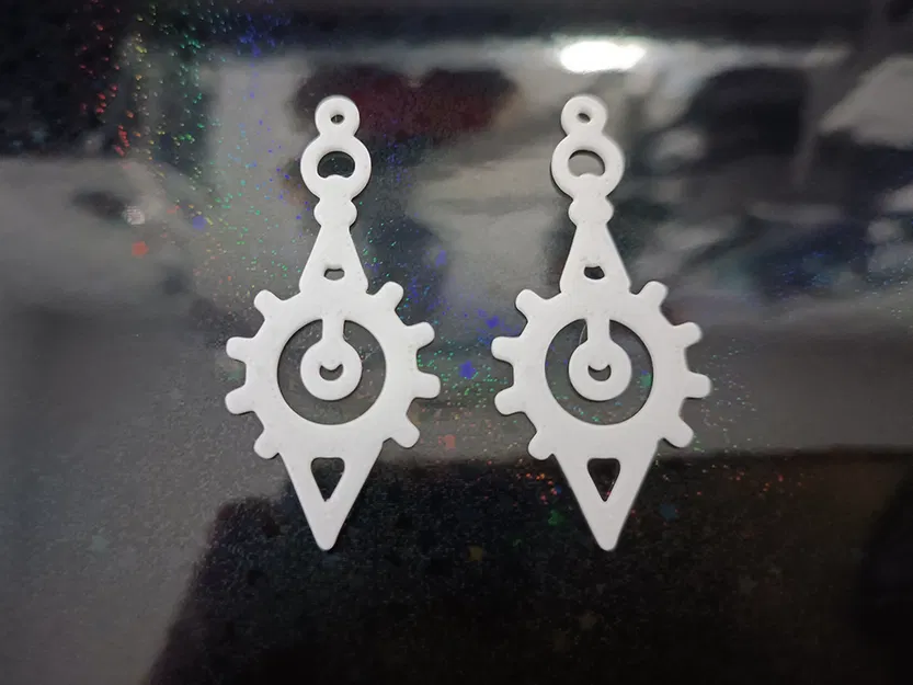 Bông tai Steampunk in 3D độc đáo - Thiết kế Clockwork Elegance - Image 2