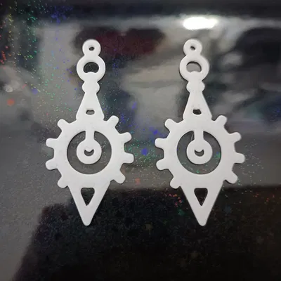 Bông tai Steampunk in 3D độc đáo - Thiết kế Clockwork Elegance