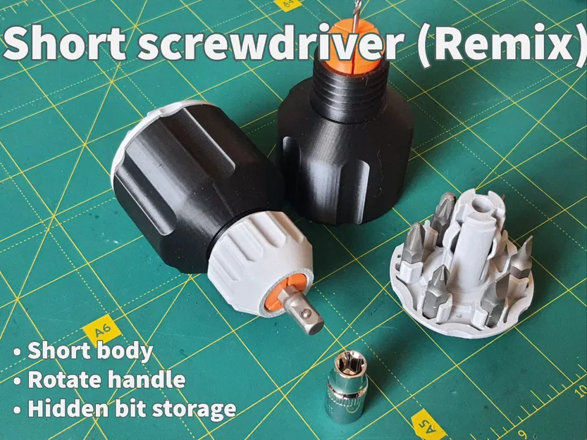 Tua vít mini cầm tay tích hợp ngăn chứa đầu vít - Bản cải tiến - Image 1