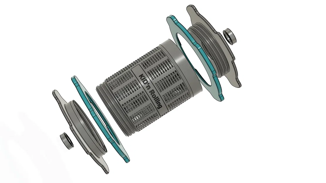 KID'nR - Hộp chứa hạt hút ẩm và con lăn cho cuộn nhựa - Image 2