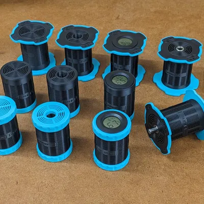 KID'nR - Hộp chứa hạt hút ẩm và con lăn cho cuộn nhựa