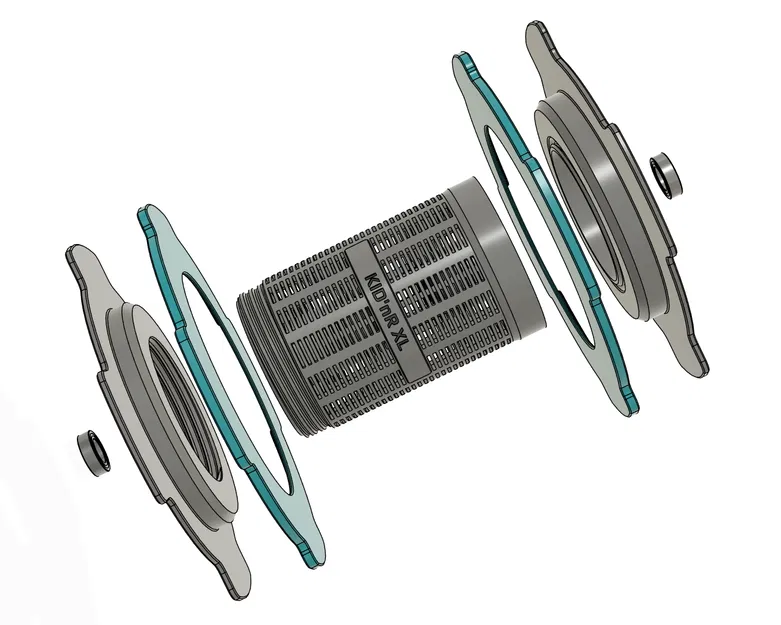 KID'nR XL - Hộp hút ẩm cho cuộn nhựa có đường kính lõi lớn - Image 3