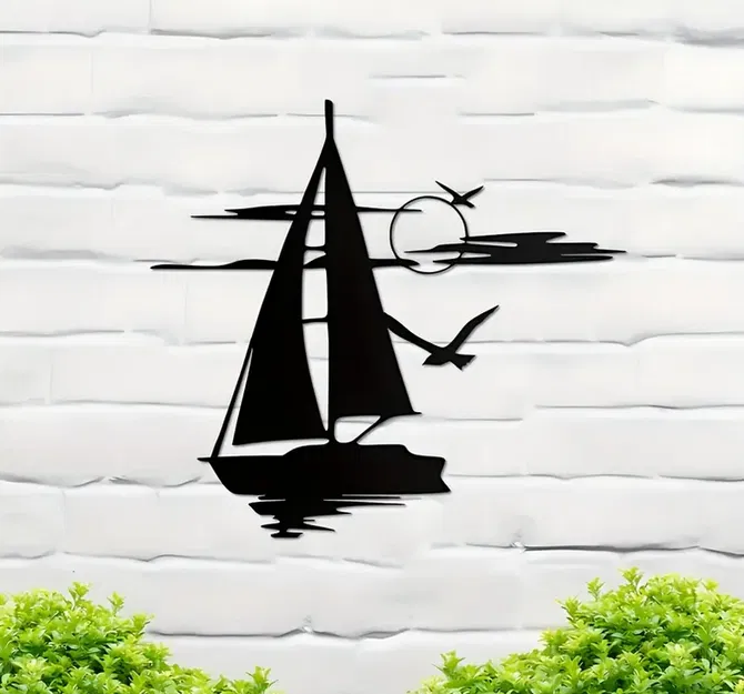 Tranh Treo Tường Hình Thuyền Buồm Nghệ Thuật (Sailboat Wall Art) - Image 1