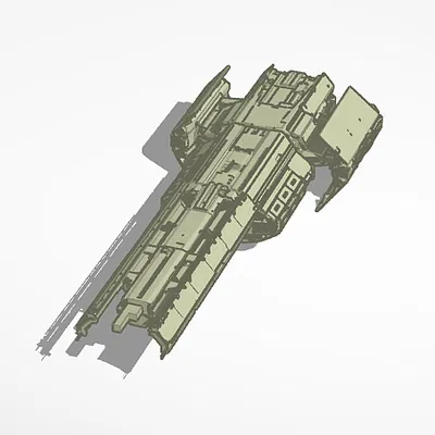 Mô hình 3D tàu chiến Helldivers 2 đẹp và chi tiết nhất cho game thủ