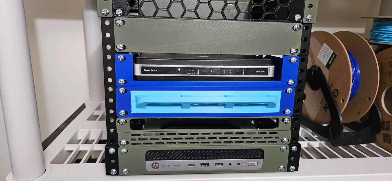 Ngăn kéo Gridfinity cho tủ rack 10 inch - Gọn gàng chuyên nghiệp - Image 2